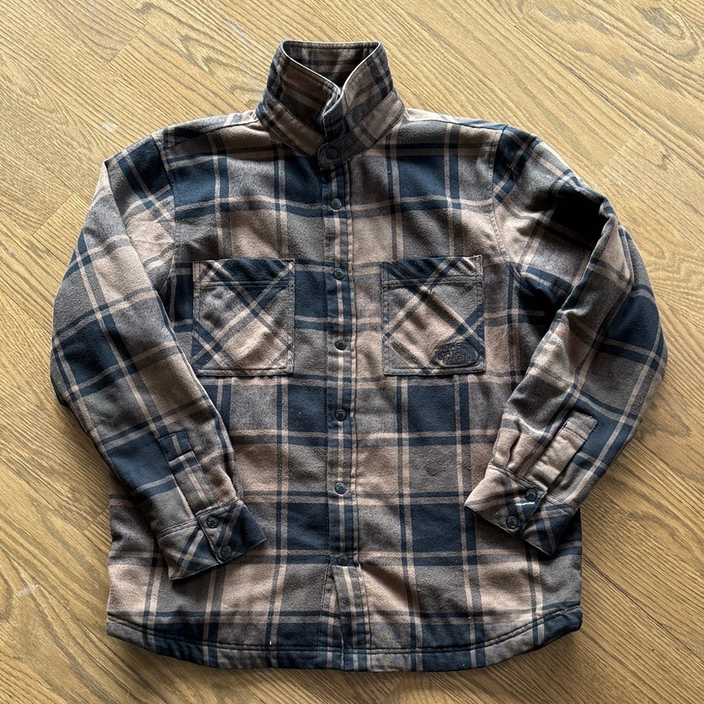 The North Face Brown and Black Quilted Jacket